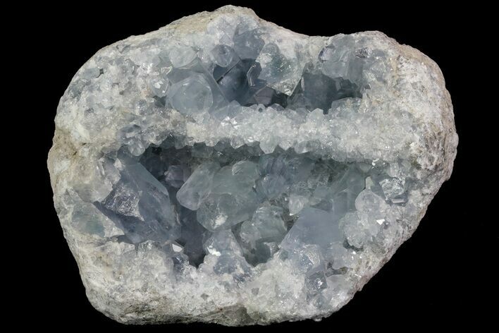Blue Celestine (Celestite) Crystal Geode - Madagascar #70833